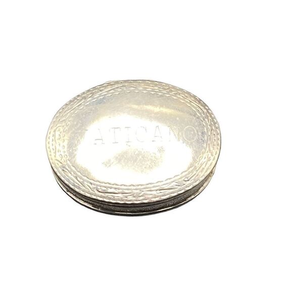 Vintage Vaticano sterling silver Italian hinged pill box trinket box - Picture 8 of 9